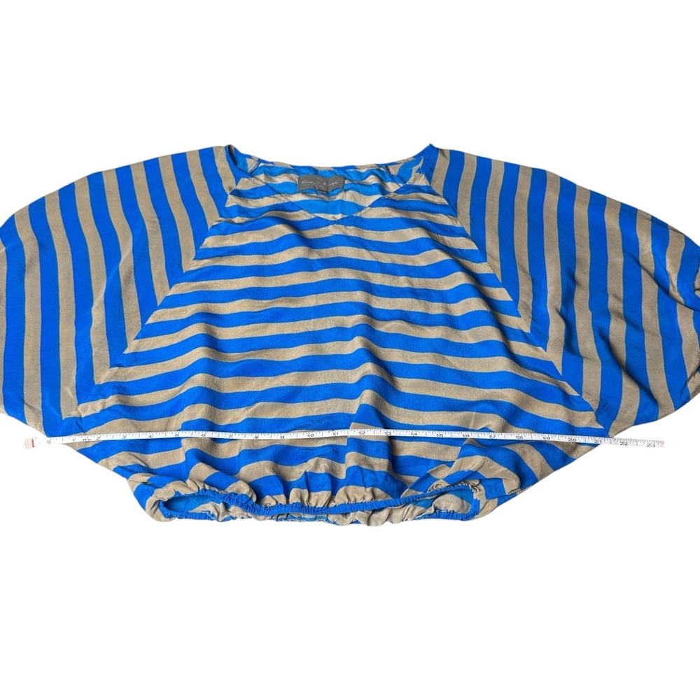 Sunday in Brooklyn Blue and White Striped Relaxed Blouse Size XS - Picture 4 of 6